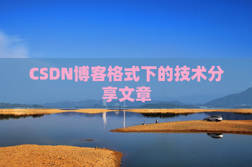 CSDN博客格式下的技术分享文章